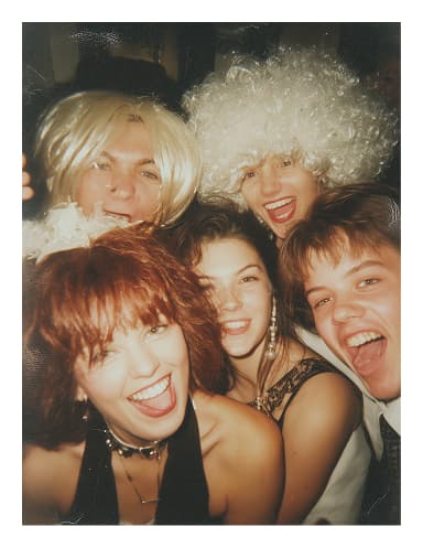 Photo polaroïd entre amis